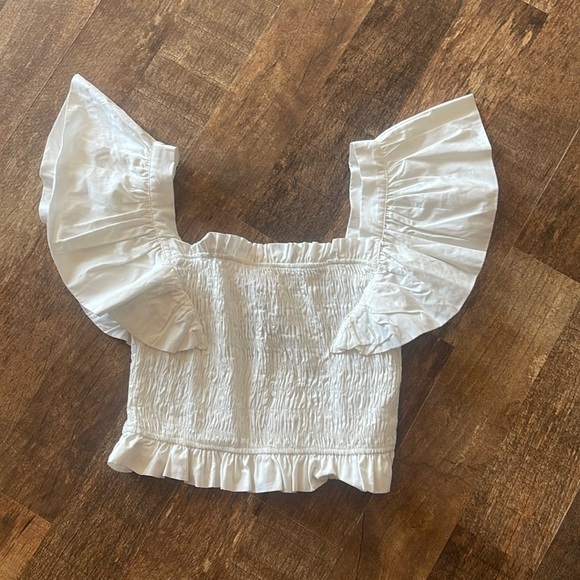 TCEC NWT Elkins White Top on or off shoulder | Medium - Picture 1 of 5